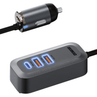 ACPD-V100A2C2<BR>Power Delivery対応 シガーソケットタイプ充電器/100W/USB Type-A 2ポート / C 2ポート/ブラック<BR>㈱アドテック