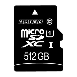 AD-MRXAM512G/U1microSDXCカード 512GB UHS-I Class10 SD変換Adapter付㈱アドテック