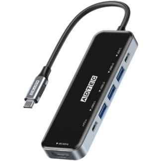 AHUB-VA3CP-4K30<BR>マルチポートハブ 6in1 USB-C (Type-C Type-A 4K FulHD)<BR>㈱アドテック