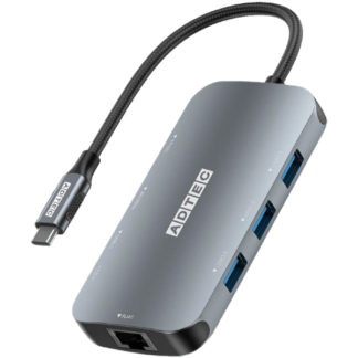 AHUB-VCA3CP-4K60<BR>マルチポートハブ 9in1 USB-C (Type-C Type-A SD/TF slot LAN 4K FulHD)<BR>㈱アドテック