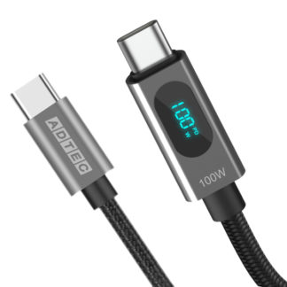 APC-V1210CC-U2-LEDD<BR>USB Type-C to C ケーブル (スマートモニタリング / 100W出力 / 480Mbps / 1.2m)<BR>㈱アドテック