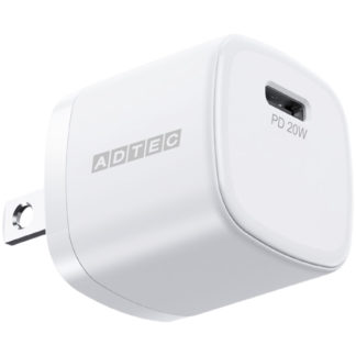 APD-V020C-WHPower Delivery対応 AC充電器/20W/USB Type-C 1ポート/ホワイト㈱アドテック