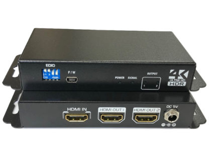 AVS2-18G1024K/60p（18Gbps）対応 HDMIスプリッター 1入力/2出力エイム電子㈱