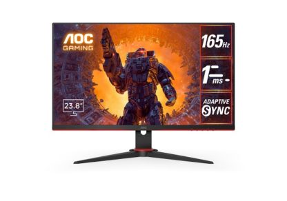 24G2SPE/1123.8型ワイド165Hz対応ゲーミング液晶ディスプレイ （23.8型/1920×1080/D-SUB、HDMI、DP/ブラック/スピーカーなし）ＡＯＣ