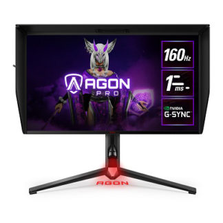 AG274UXP/11<BR>27型ワイド160Hz対応スクリーンシールド付属4K2Kゲーミング液晶ディスプレイ （27型/3840×2160/DP、HDMI、USB-C/ブラック/スピーカー：あり/UHD/昇降/回転/スイーベル）<BR>ＡＯＣ