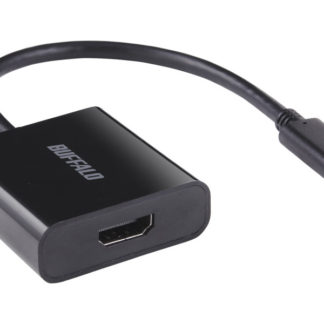 BDCHDBKディスプレイ変換アダプタ USB Type-C - HDMI ブラック㈱バッファロー（サプライ）