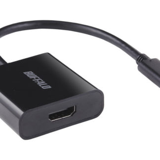 BDCHDBK<BR>ディスプレイ変換アダプタ USB Type-C - HDMI ブラック<BR>㈱バッファロー（サプライ）