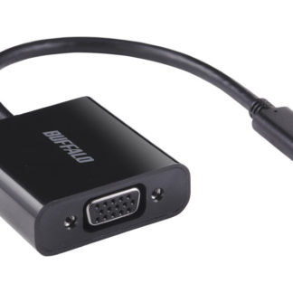 BDCVGBK<BR>ディスプレイ変換アダプタ USB Type-C - VGA ブラック<BR>㈱バッファロー（サプライ）