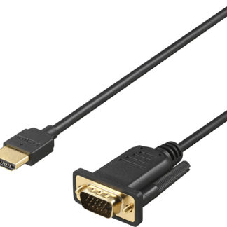 BHDVG20BK<BR>HDMI to VGA変換ケーブル 2m ブラック<BR>㈱バッファロー（サプライ）