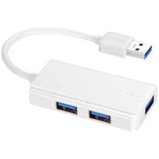 BSH3U100U3WHUSB3.0 バスパワー 3ポート ハブ ホワイト㈱バッファロー（サプライ）