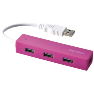 BSH4U050U2PKUSB2.0 バスパワー 4ポート ハブ ピンク㈱バッファロー（サプライ）