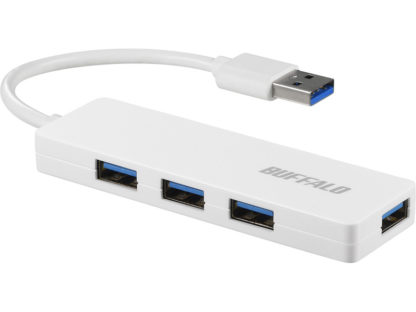 BSH4U120U3WHUSB3.0 4ポート バスパワーハブ ホワイト㈱バッファロー（サプライ）