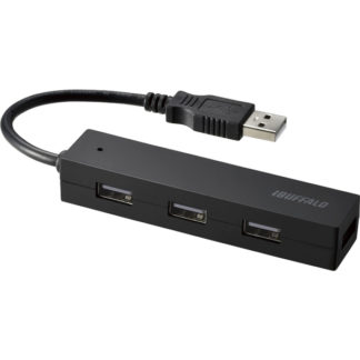 BSH4U25BKZ<BR>USB2.0ハブ 4ポートタイプ 簡易パッケージモデル ブラック<BR>㈱バッファロー（サプライ）