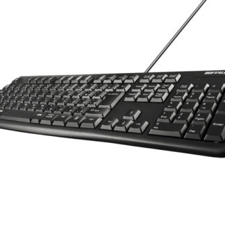 BSKBC100BKZ<BR>USB＆PS/2接続 有線スタンダードキーボード ブラック<BR>㈱バッファロー（サプライ）