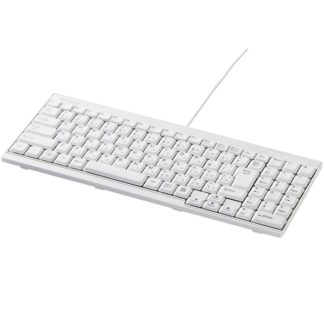 BSKBU14WH<BR>USB接続 有線スリムキーボード ホワイト<BR>㈱バッファロー（サプライ）