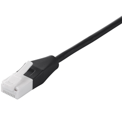 BSLS6SU50BK2<BR>ツメの折れないLANケーブル カテゴリー6 ストレート スリム 5m ブラック<BR>㈱バッファロー（サプライ）