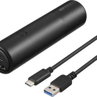 BSMPB5010C2BK<BR>モバイルバッテリー 5000mAh USB Type-C対応 2ポート ブラック<BR>㈱バッファロー（サプライ）