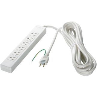 BSTAPMG3620WH<BR>3ピン式電源タップ 6個口タイプ マグネット付 2m ホワイト<BR>㈱バッファロー（サプライ）