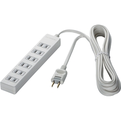 BSTAPSG2620WH<BR>2ピン式電源タップ 6個口タイプ 雷サージ防止付 2m ホワイト<BR>㈱バッファロー（サプライ）