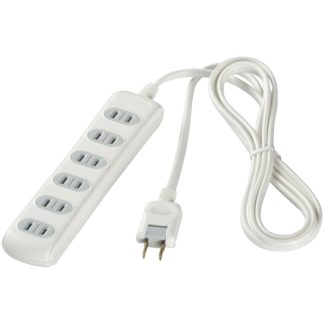 BSTAPSH2630WH<BR>2ピン式電源タップ 6個口タイプ シャッター付 3m ホワイト<BR>㈱バッファロー（サプライ）