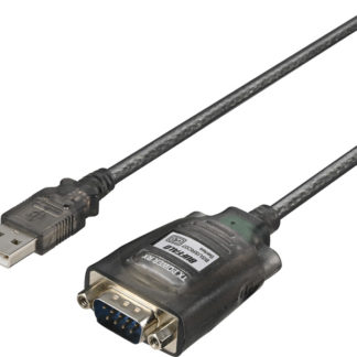 BSUSRC0705BS<BR>USBシリアル変換ケーブル ブラックスケルトン 0.5m<BR>㈱バッファロー（サプライ）