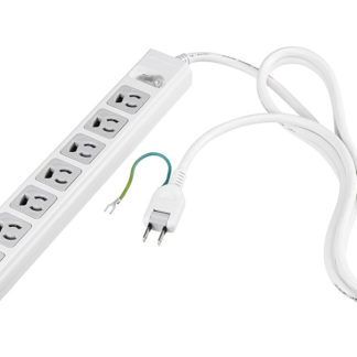 BTSKMLJWT3720WH<BR>3ピン7個口 電源タップ 集中スイッチ＆雷サージ付 2m ホワイト<BR>㈱バッファロー（サプライ）