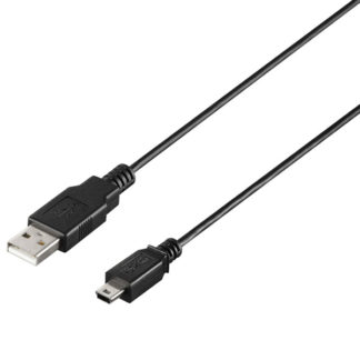 BU2AMN50BK<BR>USB2.0 A to miniB ケーブル 5.0m ブラック<BR>㈱バッファロー（サプライ）