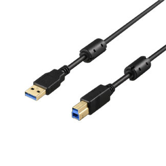 BU3ABFC10BKUSB3.2 Gen1 ケーブル A-B フェライトコア付 1m ブラック㈱バッファロー（サプライ）