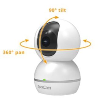 SPC-SPOTCAM-Eva-2+<BR>SpotCam Eva 2+ ペット監視 老人介護 見守り スマホからモニタリング可能 8倍デジタルズーム搭載の広角レンズ＋FHD 1080Pの高画質 モニタリングカメラ<BR>㈱アユート