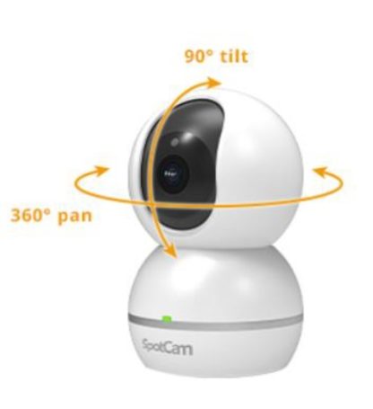 SPC-SPOTCAM-Eva-2+SpotCam Eva 2+ ペット監視 老人介護 見守り スマホからモニタリング可能 8倍デジタルズーム搭載の広角レンズ＋FHD 1080Pの高画質 モニタリングカメラ㈱アユート