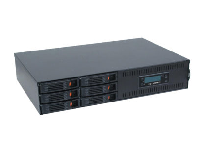 ER206B32-12T06ECLAIRPROシリーズ ER206B32 USB3.2（Gen2）+eSATA対応 ハードウェアRAID対応2Uラックマウント高速DAS 総容量72TB（12TB×6ドライブ）㈱バイオス