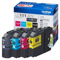 LC111-4PK<BR>インクカートリッジ お徳用4色パック<BR>ブラザー工業㈱