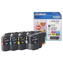 LC219/215-4PK<BR>インクカートリッジ大容量タイプ お徳用4色パック<BR>ブラザー工業㈱
