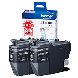 LC3111BK-2PK<BR>インクカートリッジ お徳用黒2個パック<BR>ブラザー工業㈱