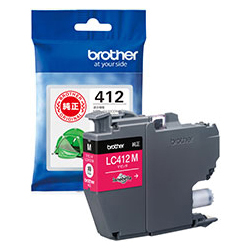 LC412M<BR>【ブラザー純正】インクカートリッジ マゼンタ 対応型番：MFC-J7300CDW、MFC-J7100CDW他<BR>ブラザー工業㈱