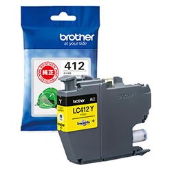 LC412Y<BR>【ブラザー純正】インクカートリッジ イエロー 対応型番：MFC-J7300CDW、MFC-J7100CDW他<BR>ブラザー工業㈱