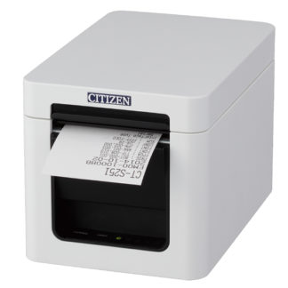 CT-S251HETJ-WH<BR>コンパクトラインサーマルプリンター（印刷速度300mm/秒、用紙幅58mm、オートカッター付、有線LAN＋USBホスト（2ポート）I/F、XML対応 ホワイト）<BR>シチズン・システムズ㈱