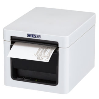 CT-S255HBTJ-WH<BR>コンパクトラインサーマルプリンター（印刷速度300mm/秒、用紙幅58/80mm、カッター付、Bluetooth＋USBホスト（2ポート）I/F、ホワイト）<BR>シチズン・システムズ㈱