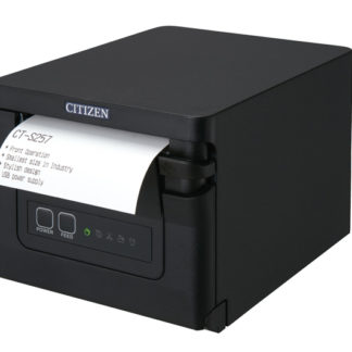 CT-S257HBTJ-BK<BR>コンパクトラインサーマルプリンター（印刷速度350mm/秒、用紙幅58/80mm、オートカッター付、Bluetooth＋USBホスト（2ポート）I/F、ブラック）<BR>シチズン・システムズ㈱