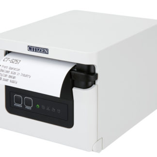 CT-S257HBTJ-WH<BR>コンパクトラインサーマルプリンター（印刷速度350mm/秒、用紙幅58/80mm、オートカッター付、Bluetooth＋USBホスト（2ポート）I/F、ホワイト）<BR>シチズン・システムズ㈱