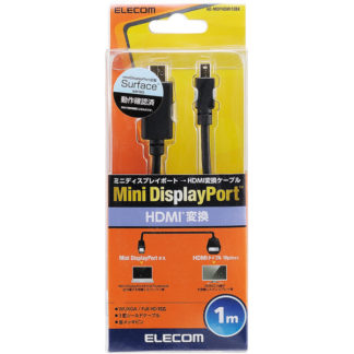 AD-MDPHDMI10BKMini DisplayPort-HDMI変換ケーブル/1.0m/ブラックエレコム㈱