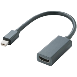 AD-MDPHDMIBK<BR>Mini DisplayPort-HDMI変換アダプタ/ブラック<BR>エレコム㈱