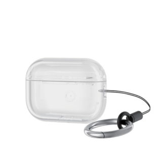 AVA-AP4UCCR<BR>AirPods Pro 第2世代対応アクセサリ/ソフトケース/カラビナ付き/クリア<BR>エレコム㈱