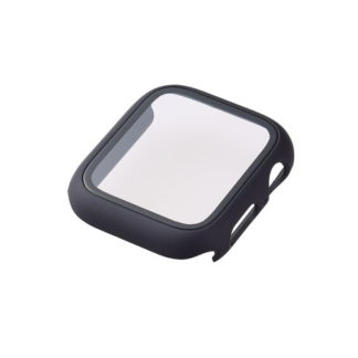 AW-20MFCGOCBK<BR>Apple Watch 44mm用フルカバーケース/プレミアムガラス/ゴリラ/セラミックコート/ブラック<BR>エレコム㈱