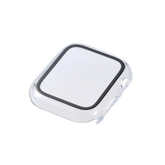 AW-20MFCGOCCR<BR>Apple Watch 44mm用フルカバーケース/プレミアムガラス/ゴリラ/セラミックコート/クリア<BR>エレコム㈱