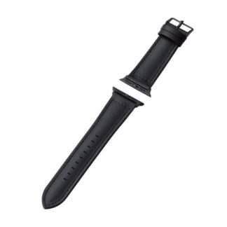 AW-41BDLHVBK<BR>Apple Watch 41/40/38mm用バンド/ハイブリッドレザー/ブラック<BR>エレコム㈱
