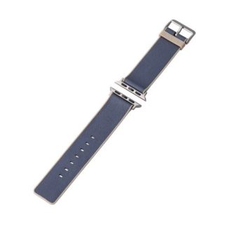 AW-41BDMNONV<BR>Apple Watch 41/40/38mm用バンド/ハイブリッドレザー/MINIO/ホリゾンネイビー×ミスティブラウン<BR>エレコム㈱