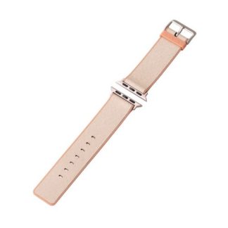 AW-41BDMNOVA<BR>Apple Watch 41/40/38mm用バンド/ハイブリッドレザー/MINIO/フレッシュバニラ×アプリコットオレンジ<BR>エレコム㈱
