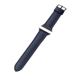 AW-45BDLHVNV<BR>Apple Watch 45/44/42mm用バンド/ハイブリッドレザー/ネイビー<BR>エレコム㈱