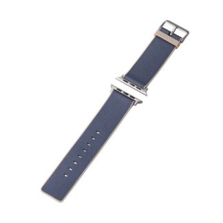 AW-45BDMNONVApple Watch 45/44/42mm用バンド/ハイブリッドレザー/MINIO/ホリゾンネイビー×ミスティブラウンエレコム㈱